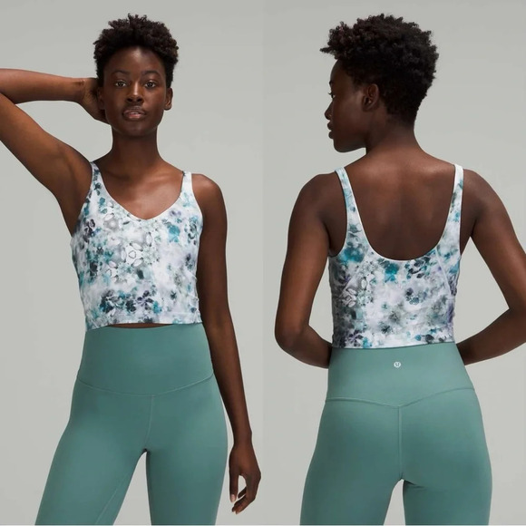 Lululemon Women’s Align Tank Top Crop Kaleidofloral Multi Size 6 - Picture 1 of 14